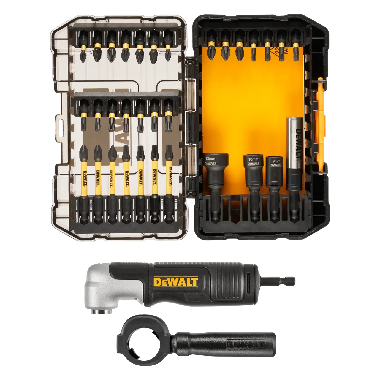 Dewalt Zestaw bitów udarowych 33elm. Z uchwytem kątowym DT70782