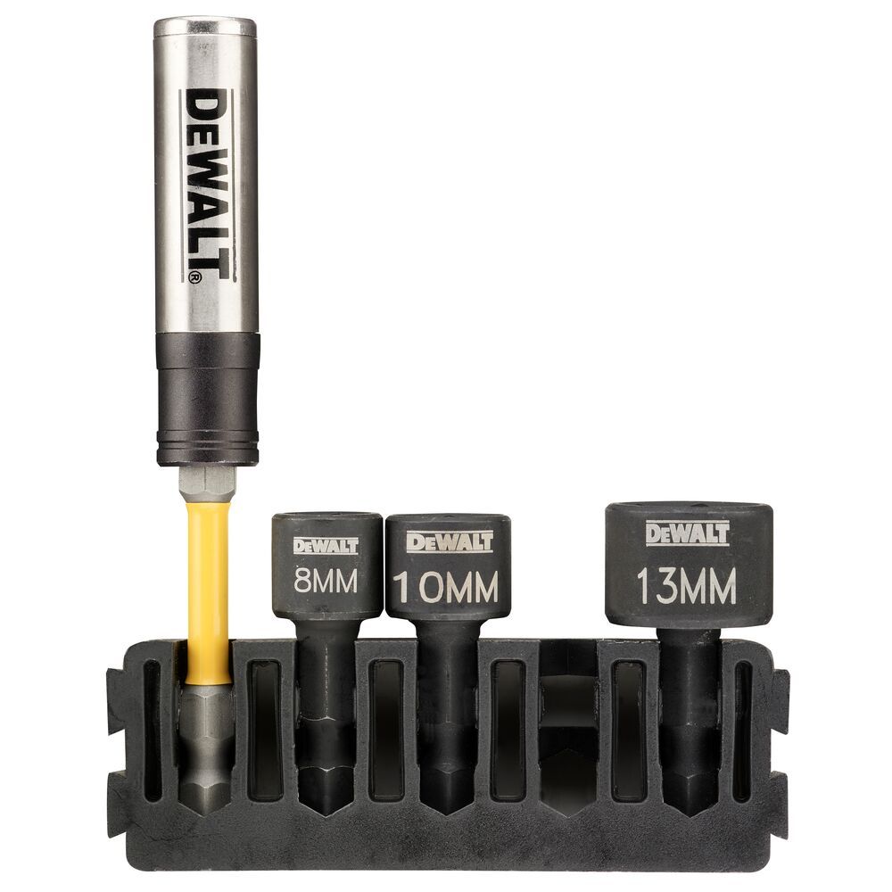 DeWalt Zestaw nasadek 3szt. + uchwyt magnetyczny DEWALT DT70826