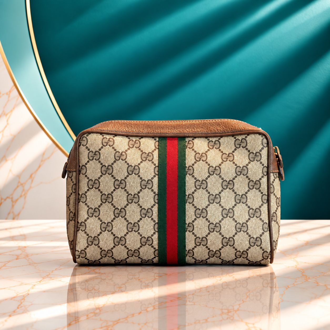 Gucci GG Monogram Pouch - Vintage Gucci GG Monogram Pouch - Vintage