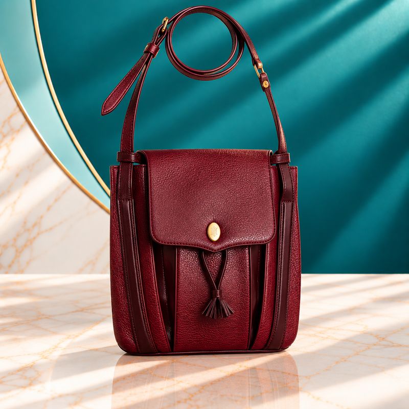 Cartier Trinity Pleated Leather Tassel Shoulder Bag - Vintage