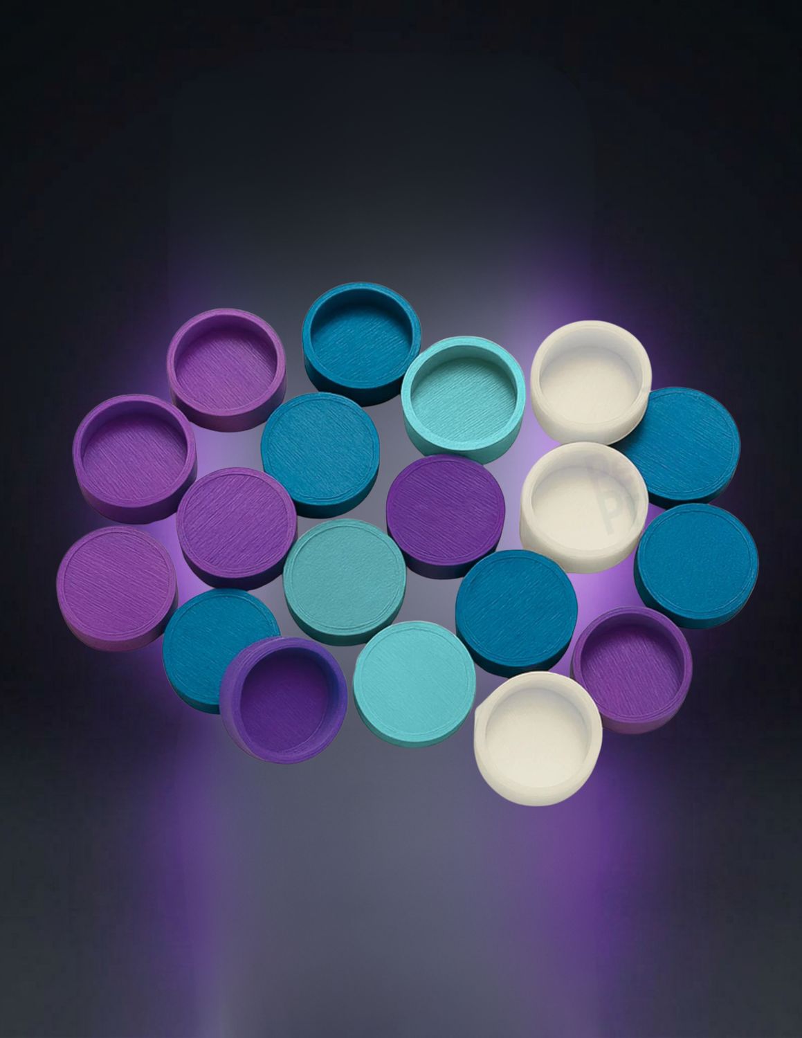 Colored Vial Caps - 3ml (pack of 20)