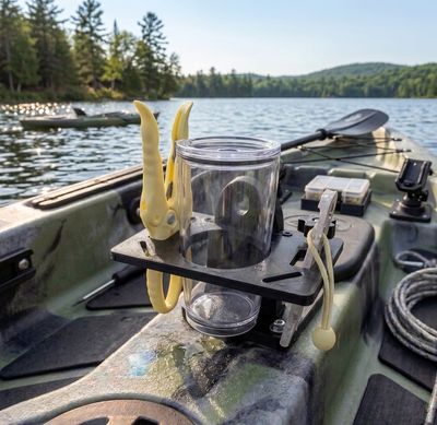 Pro Series Flush-Mount Kayak Caddy – Heavy-Duty Drink &amp; Tool Holder