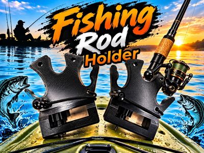 Track Mount Fishing Rod Holder for Kayaks | Tournament Ready Mount