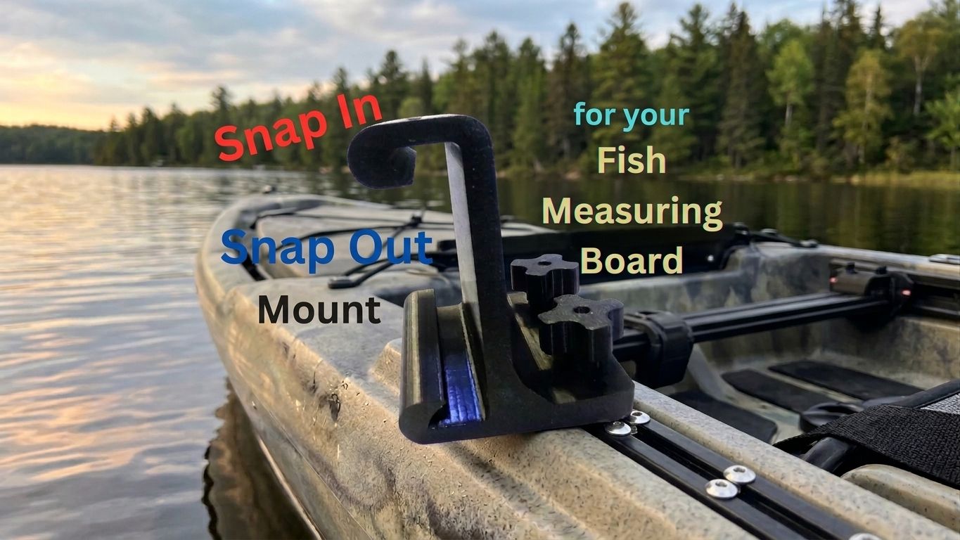 Snap In Snap Out Fish Measuring Mount | Quick Release Bracket (See Description)