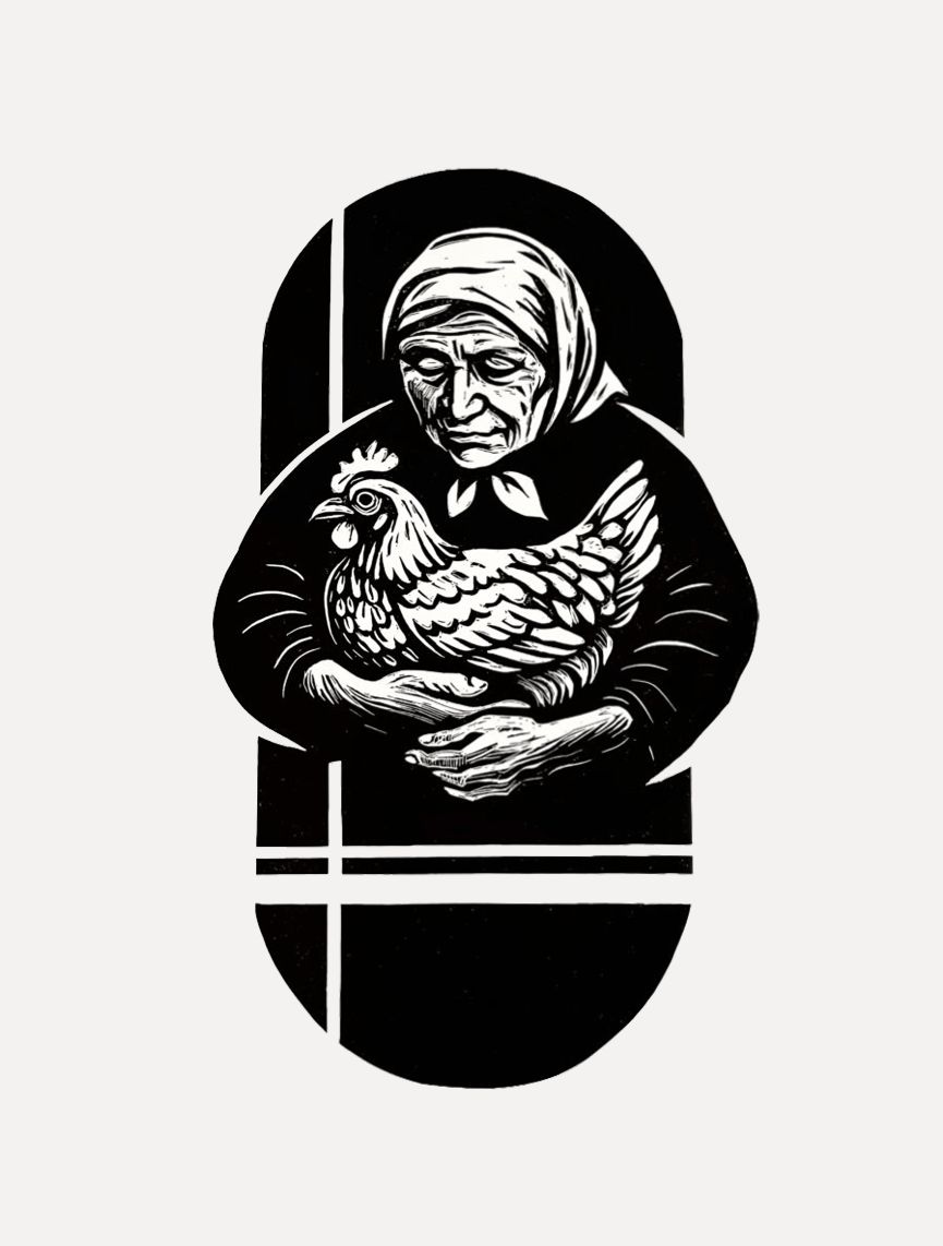 A Woman and her Hen