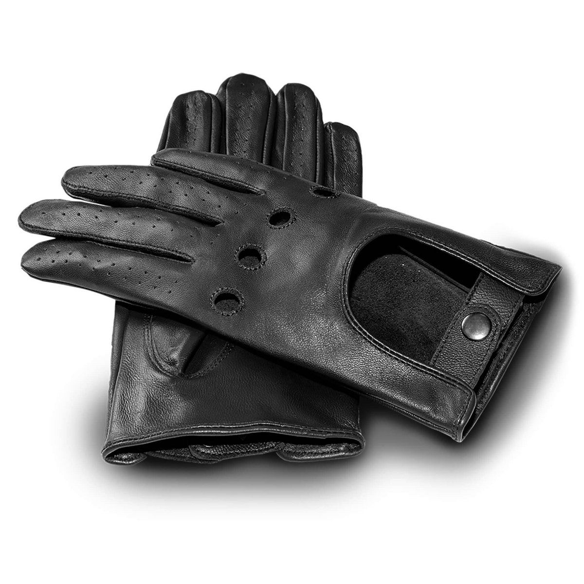 Echtes Naturleder: Klassische Fahrer-Handschuhe