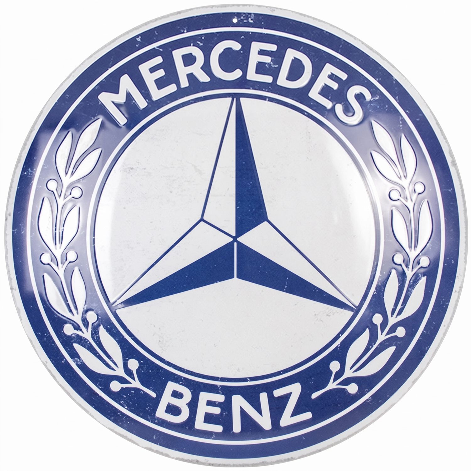 Retro-Blechschild Mercedes-Benz "Logo", 35 cm Durchmesser