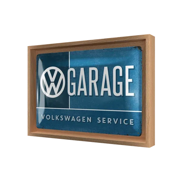 Retro-Bilderrahmen Volkswagen VW "Garage", 33,5 cm x 24 cm
