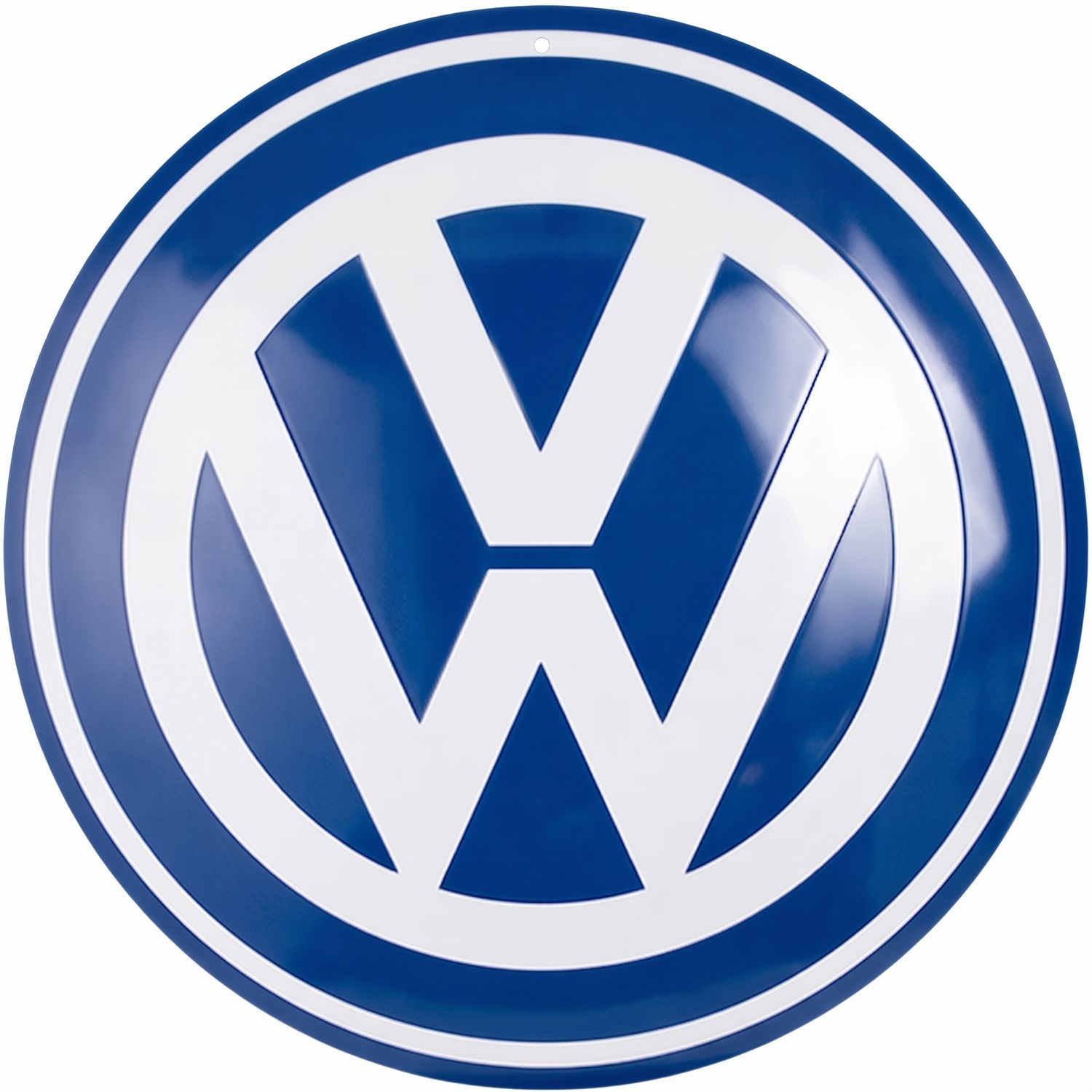 Retro-Blechschild Volkswagen VW "Logo", 35 cm Durchmesser