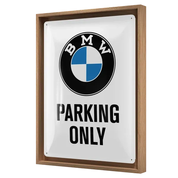 Retro-Bilderrahmen BMW "Parking", 33,5 cm x 44 cm