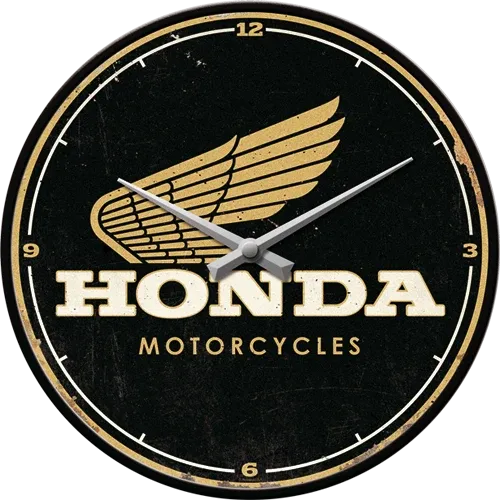 Retro-Wanduhr Honda "Motorcycles", Durchmesser 31,5 cm