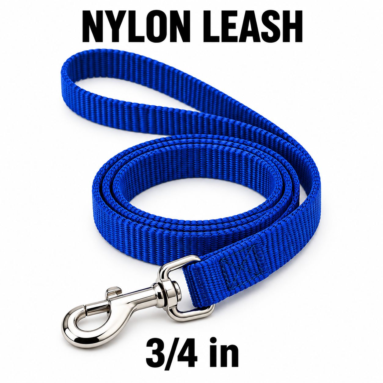 3/4 in One-ply nylon Nylon Leash - Assorted 4-6 ft - Assorted - Length/color breakdown not supplied