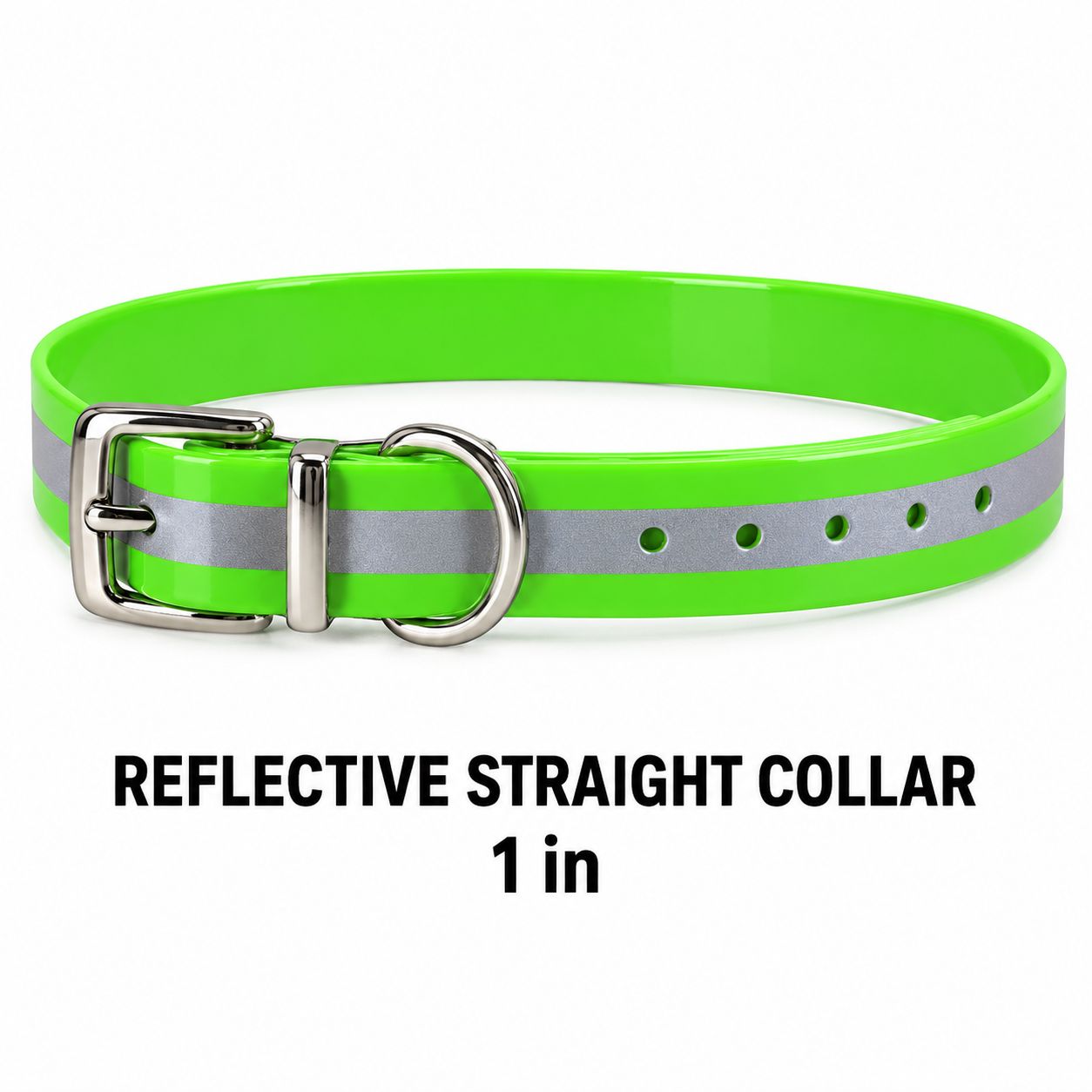1 in Reflective Straight Collar
