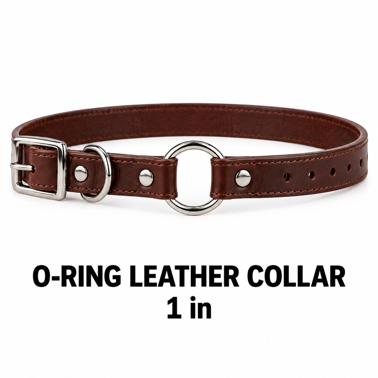 1 in O-ring Leather Collar