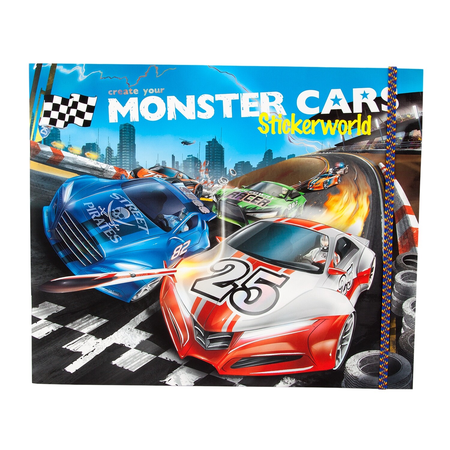 Monster Cars Альбом с наклейками Создай Крутой автомобиль