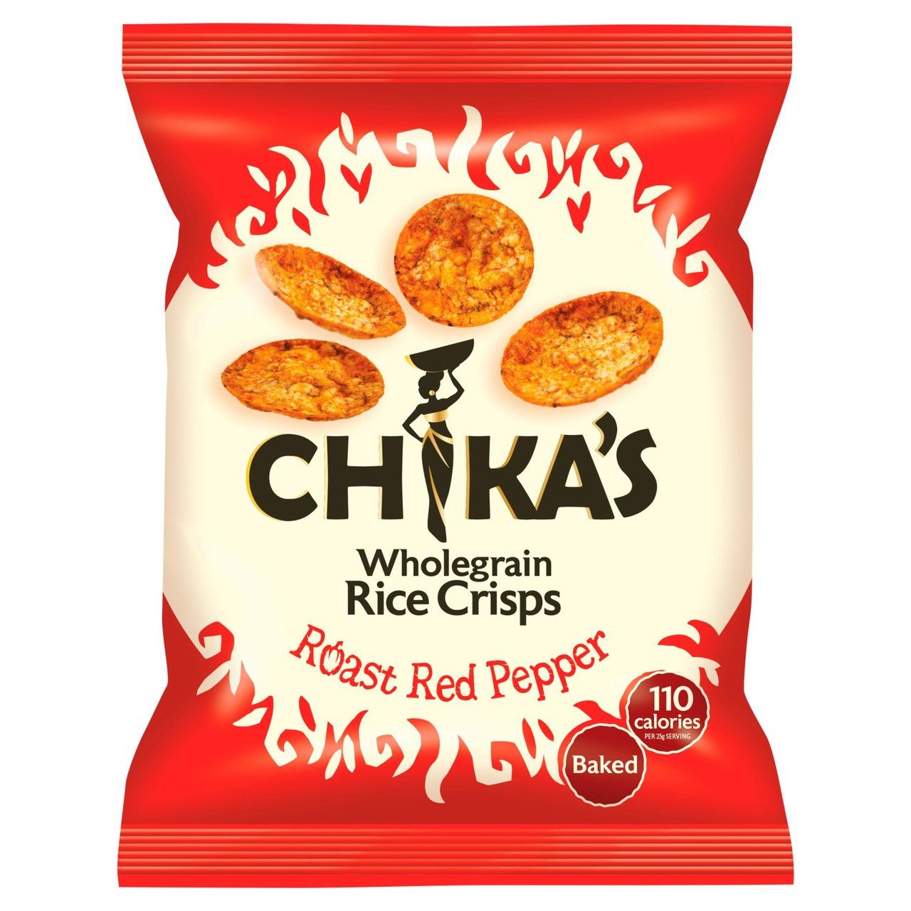 Chikas Roasted Red Pepper Rice Crisps (25 G)