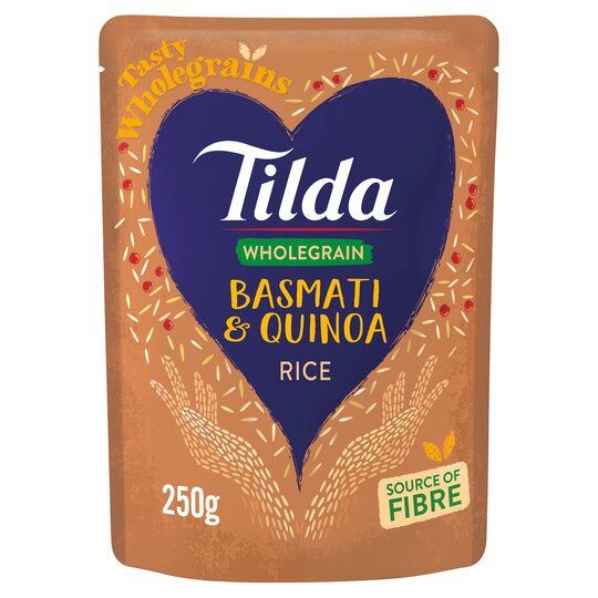 Tilda Steamed Basmati Brown &amp; Quinoa Rice (250g)