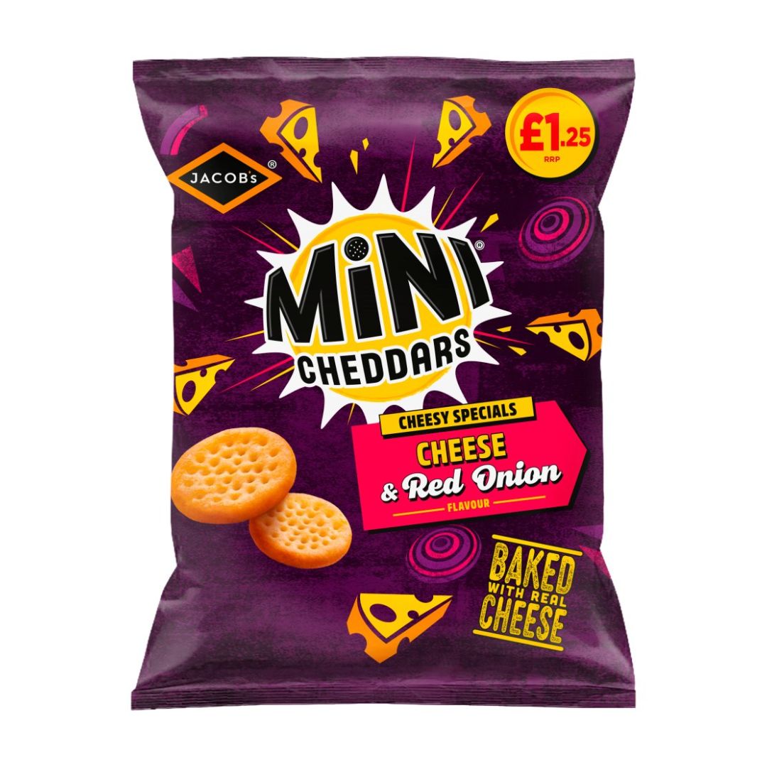 Jacob's Mini Cheddars Cheese &amp; Red Onion (23g)