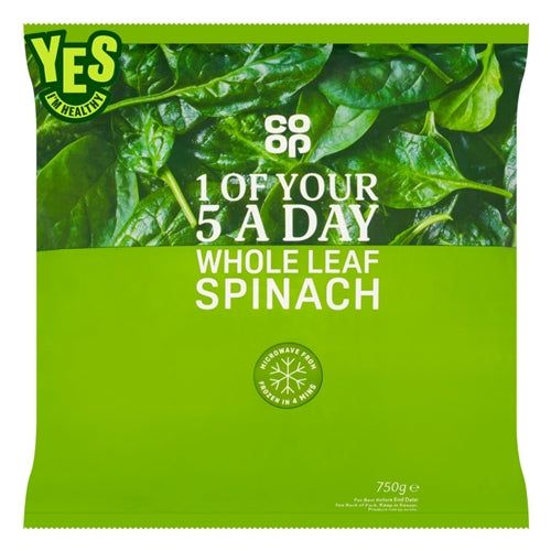 Co-op Whole Head Spinach (750g)