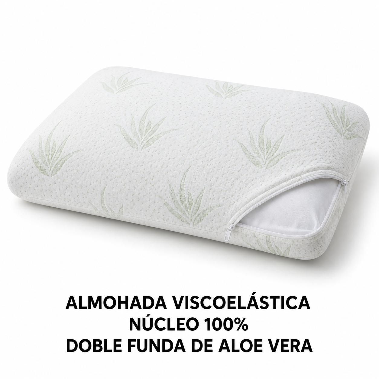 ALMOHADA viscoelástica de núcleo 100%