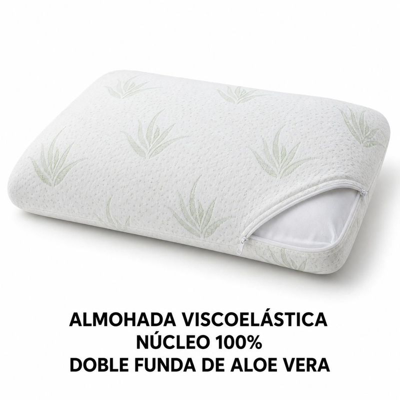 ALMOHADA viscoelástica de núcleo 100%