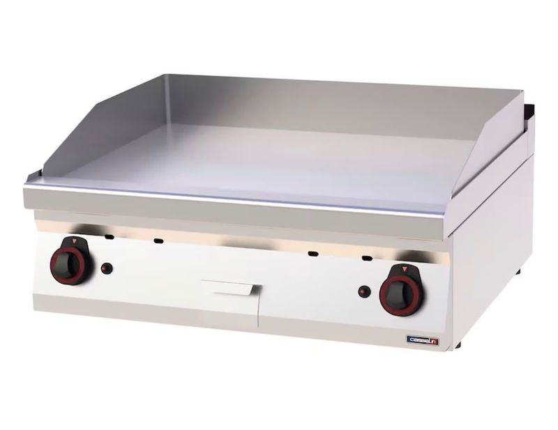 CASSELIN Plancha Cromo Ranurado liso gas CASSELIN Plancha Cromo Ranurado liso gas