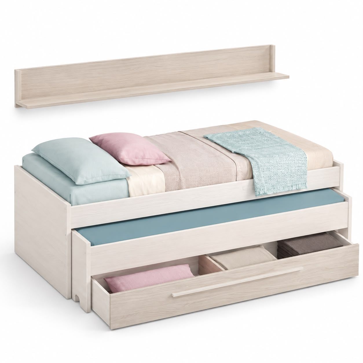 CAMA doble + ESTANTE Elliot