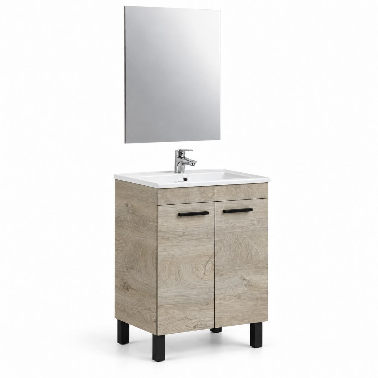 MUEBLE DE BAÑO CON LAVABO Y ESPEJO