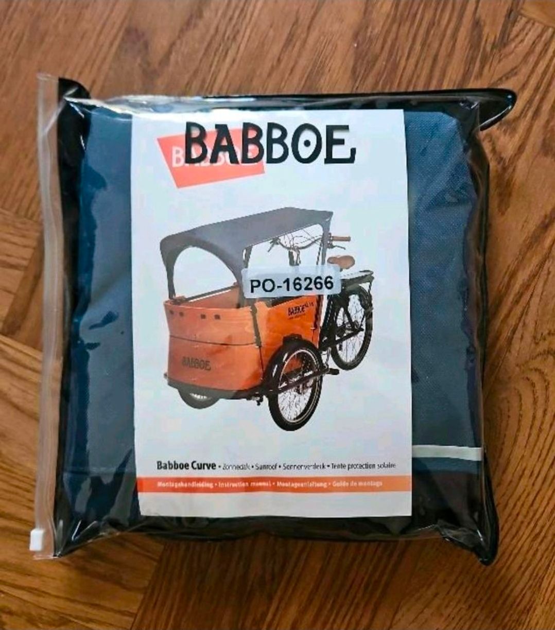 Babboe Curve / Go Original Sonnenverdeck – Blau