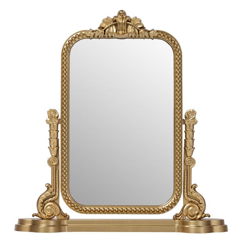 Ornate Gold Tilting Tabletop Mirror — ornate tabletop mirror