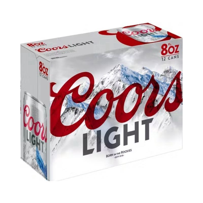 COORS Light 8 Oz Can 12 Pack