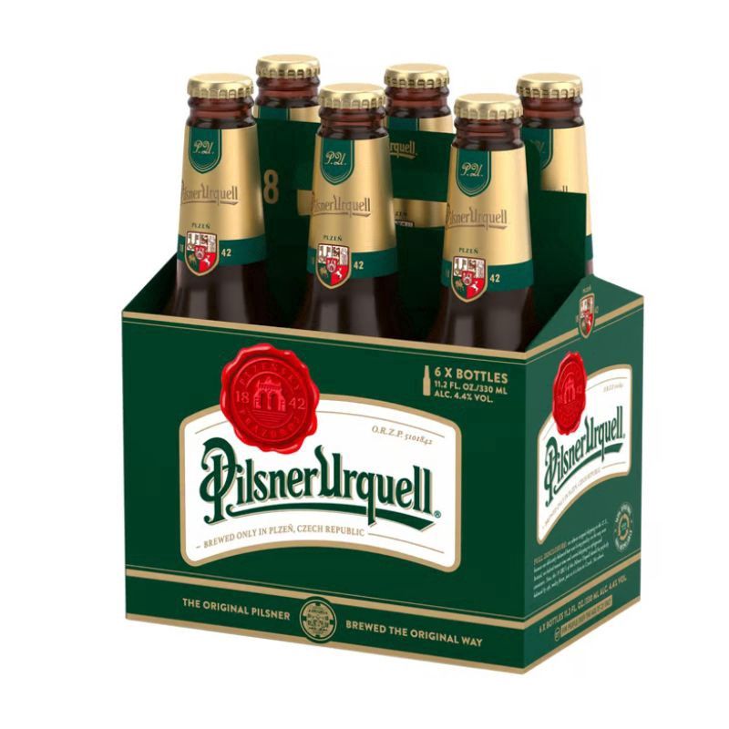 PILSNER URQUELL 6 Pack 11.2Oz Bottles