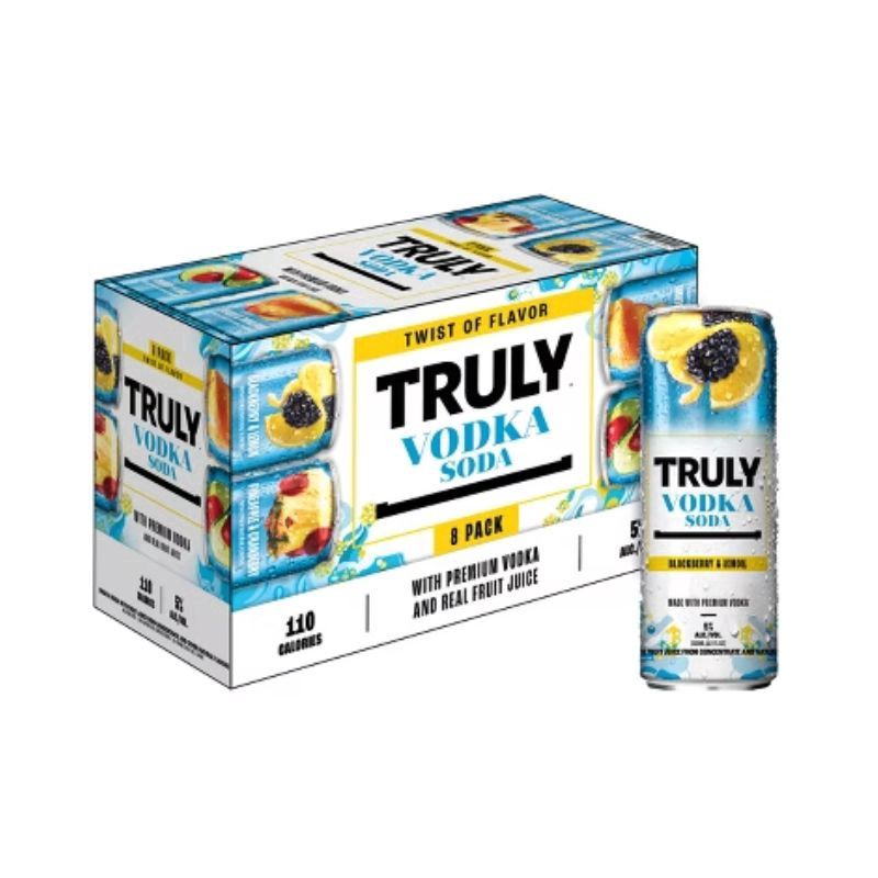 TRULY Vodka Seltzer Variety 8 Pack 12 oz Cans