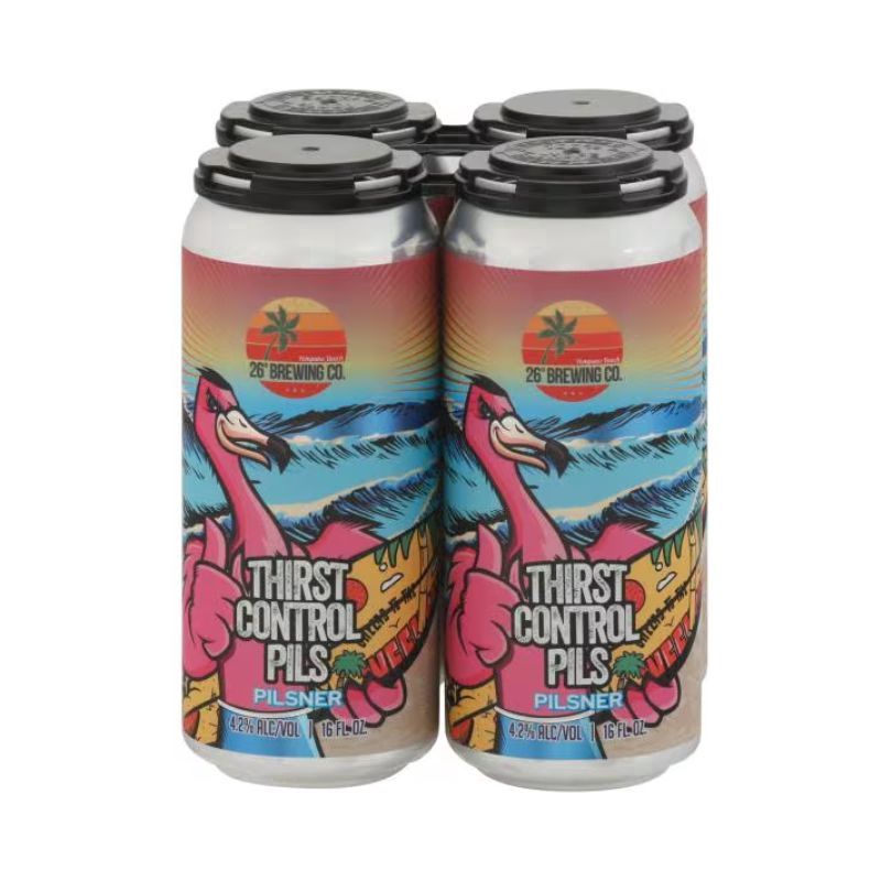 26 DEGREES Thirst Control 4 Pack 16 oz Cans