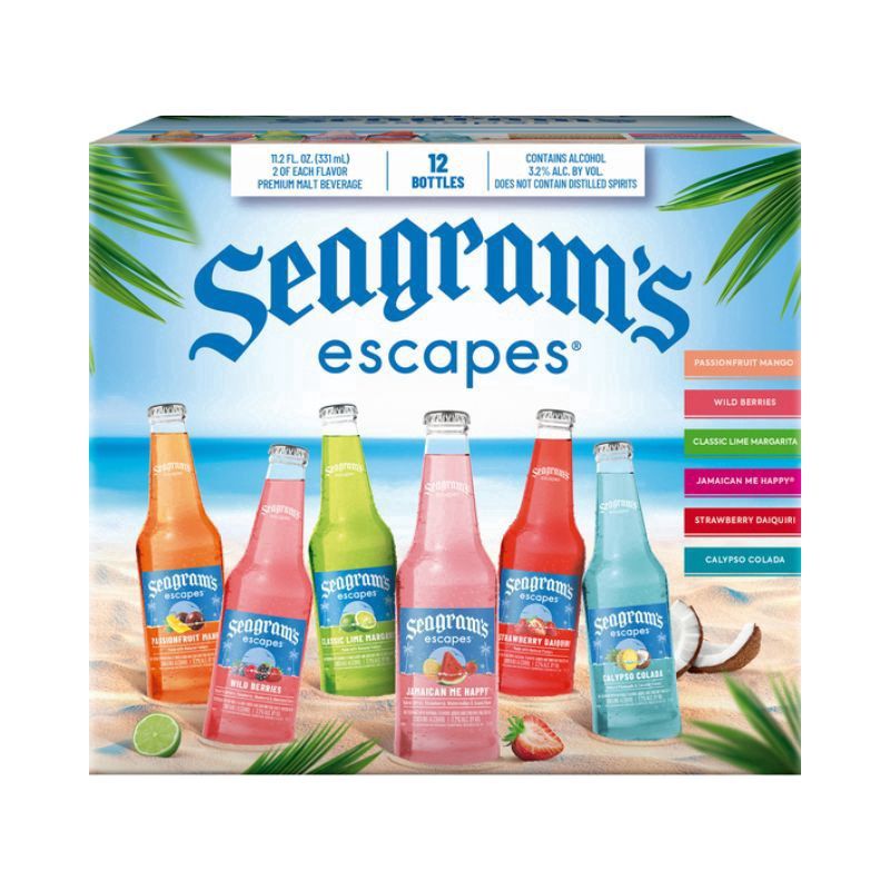 SEAGRAMS Escapes Variety 12 Pack 12 oz Btls