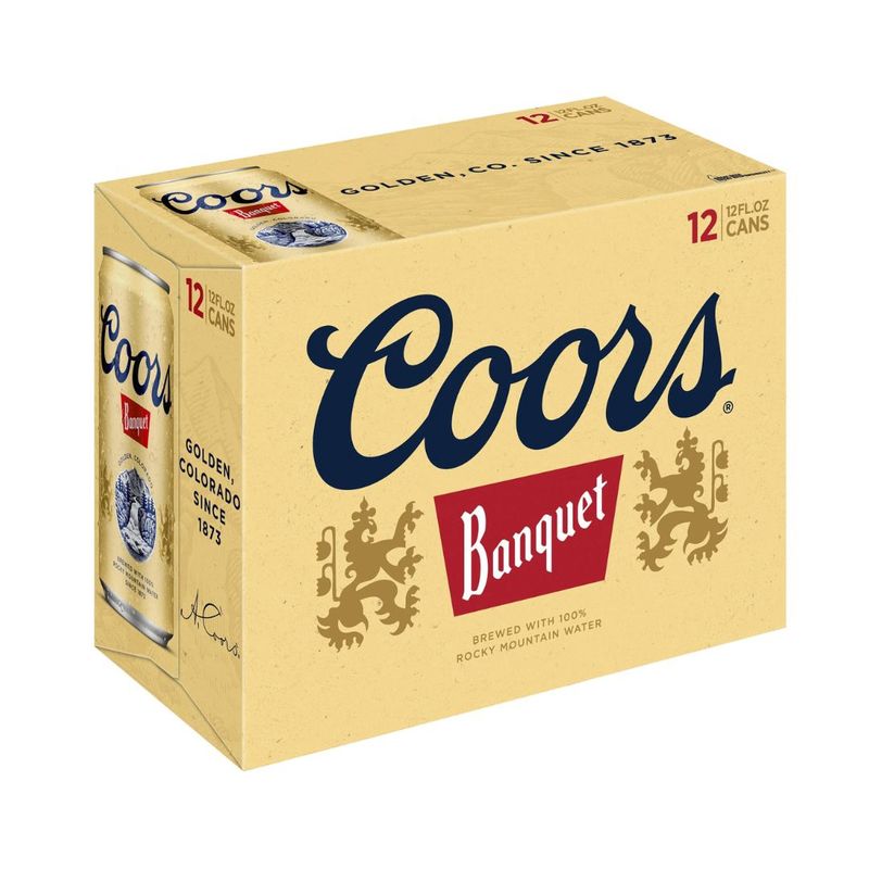 COORS 12 Pack 12 oz Can Banquet