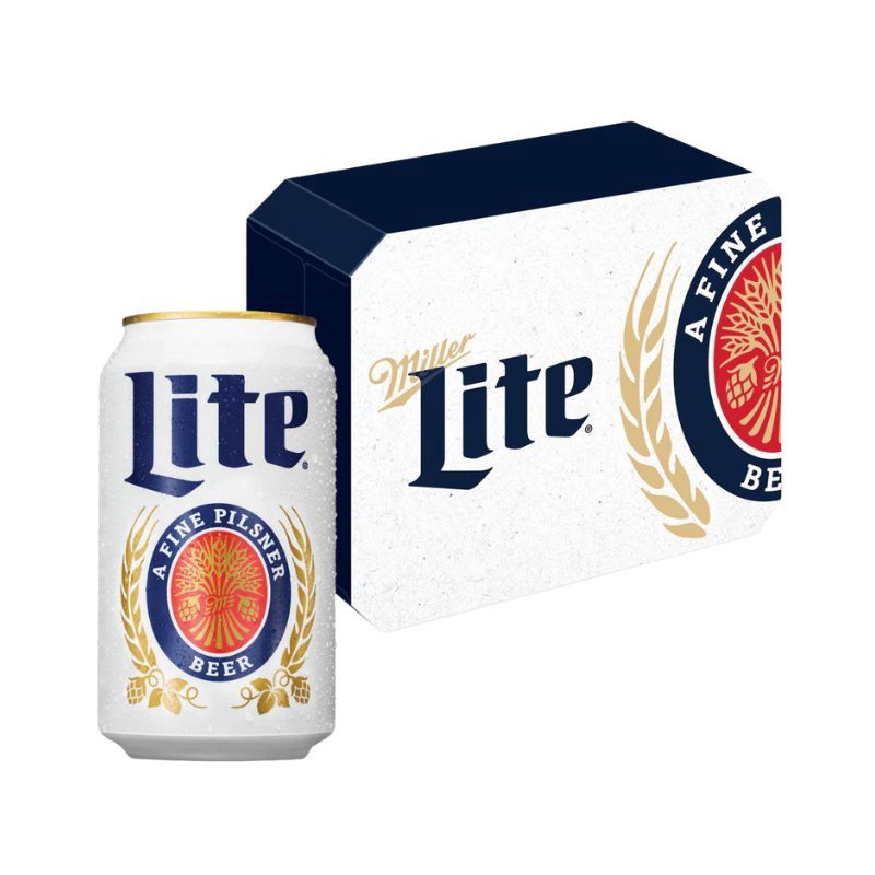 MILLER LITE 8 Oz Can 12 Pack