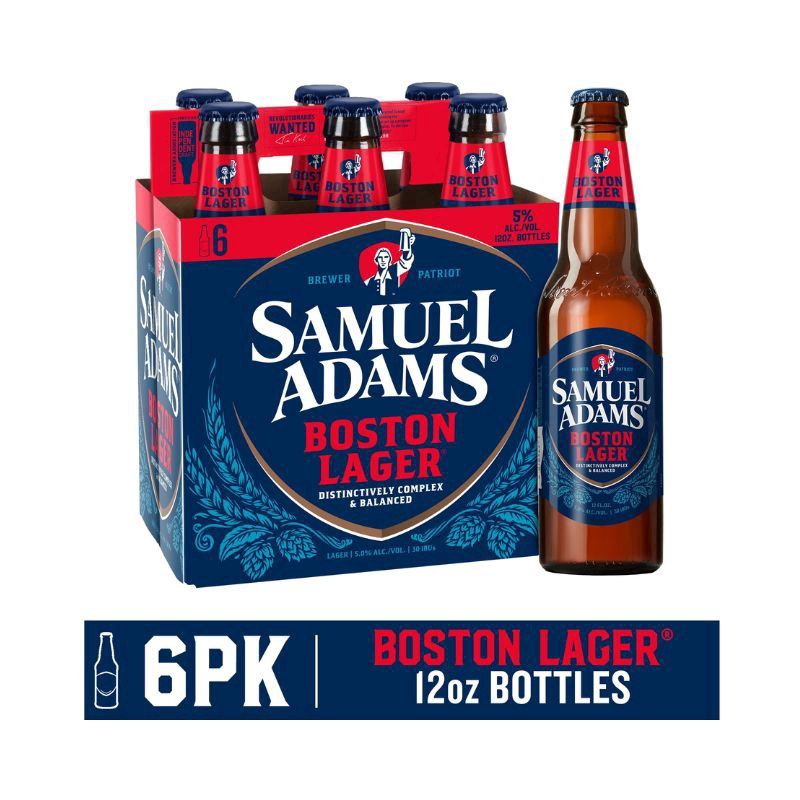 SAMUEL ADAMS Lager 6 Pack 12 oz Bottle