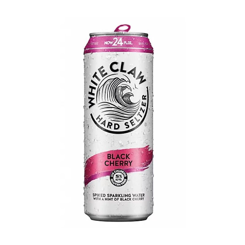 WHITE CLAW Black Cherry Seltzer 24Oz Can