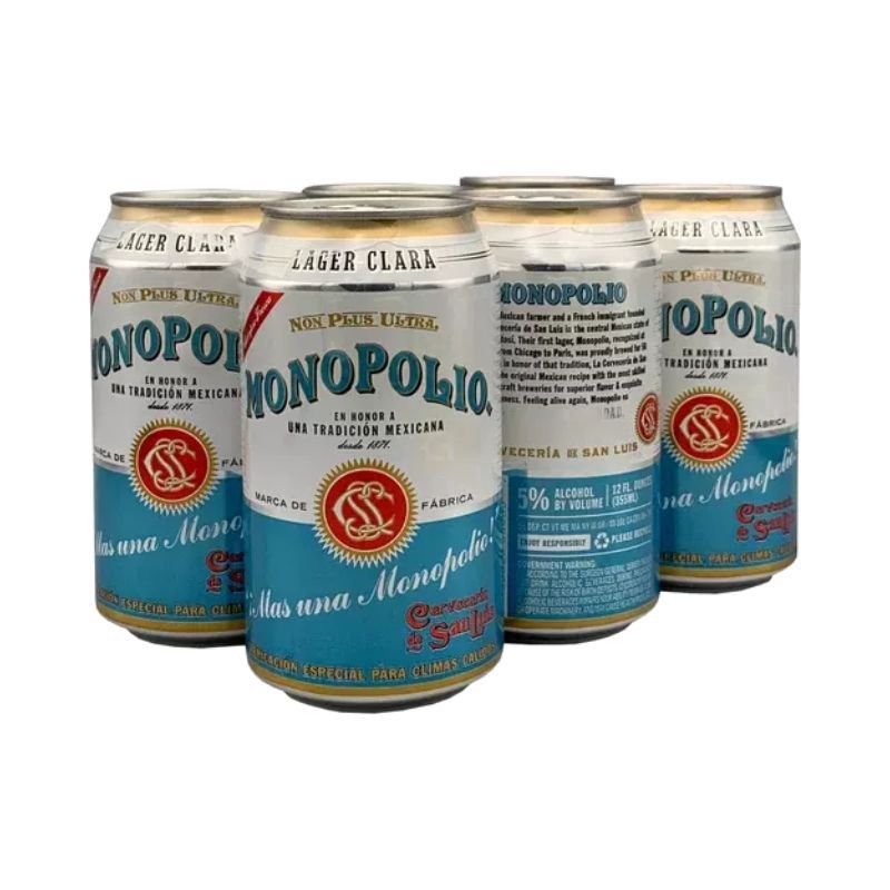 MONOPOLIO 6 Pack 12 oz Cans (D*)