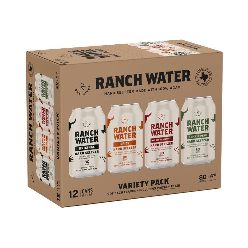 RANCH Water Variety 12 Pack 12 oz Cans