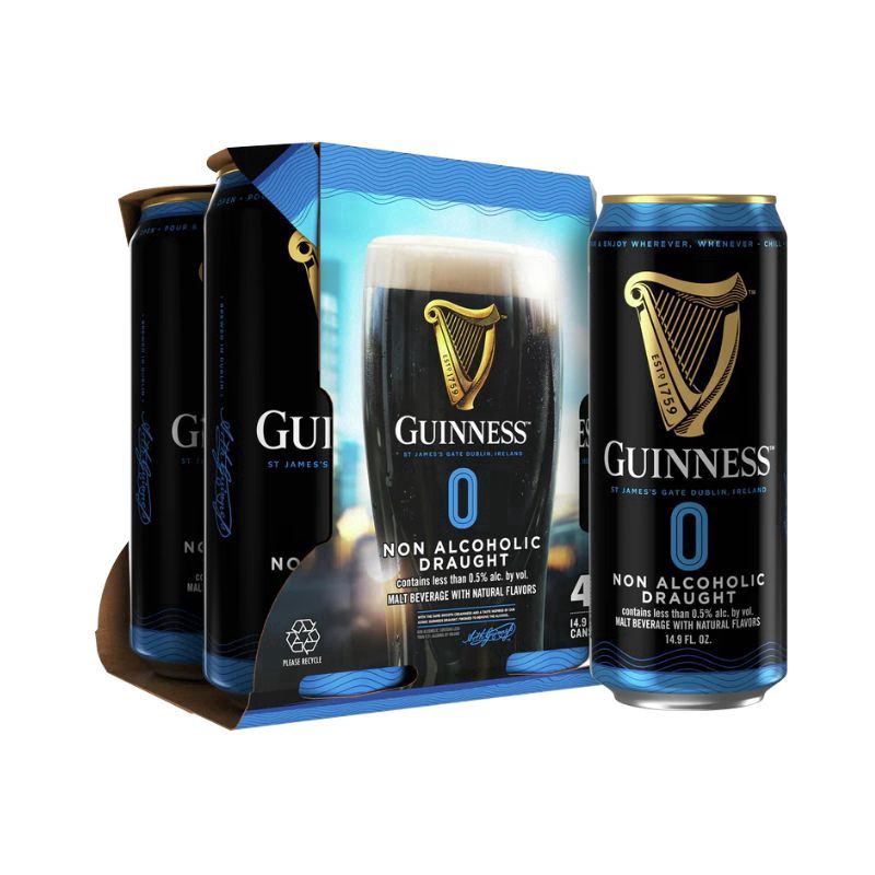 GUINNESS Zero 4 Pack 14.9Oz Pub Cans N/A