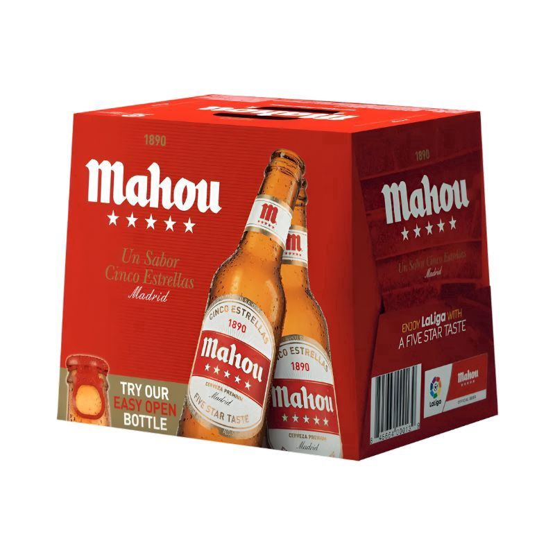 MAHOU Cinco Estrellas 12 Pack 8.4Oz Btls