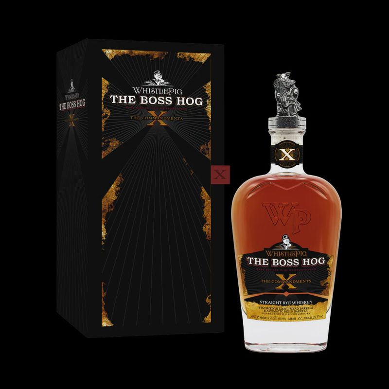 WHISTLEPIG RYE Whiskey Boss Hog X Commandments 750 ML