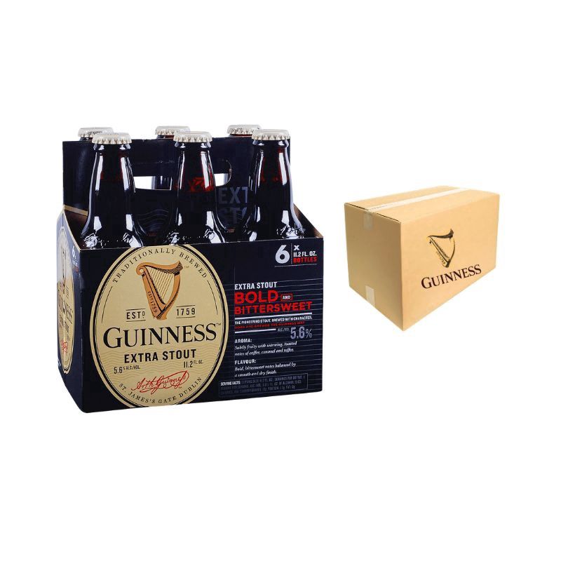 GUINNESS Stout 6 Pack 12 oz Bottle