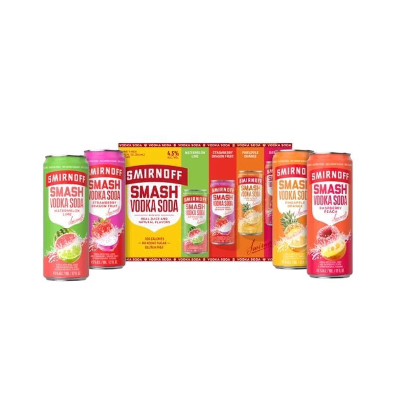 SMIRNOFF Smash Vodka Variety 8 Pack