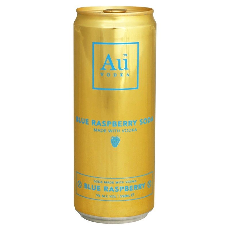 AU Vodka Blue Raspberry RTD 4pk