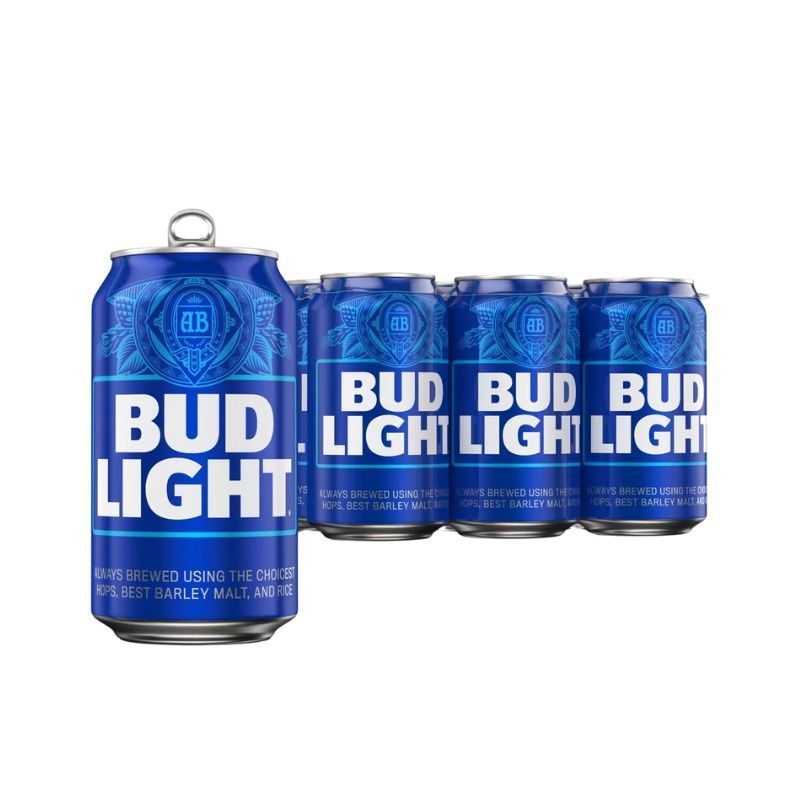 BUD LIGHT 6 Pack 12 oz Can