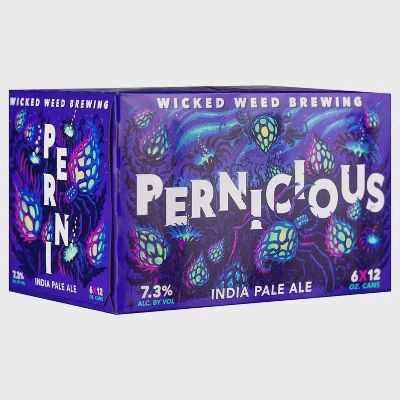 WICKED WEED Pernicious Ipa 6 Pack 12 oz Cans