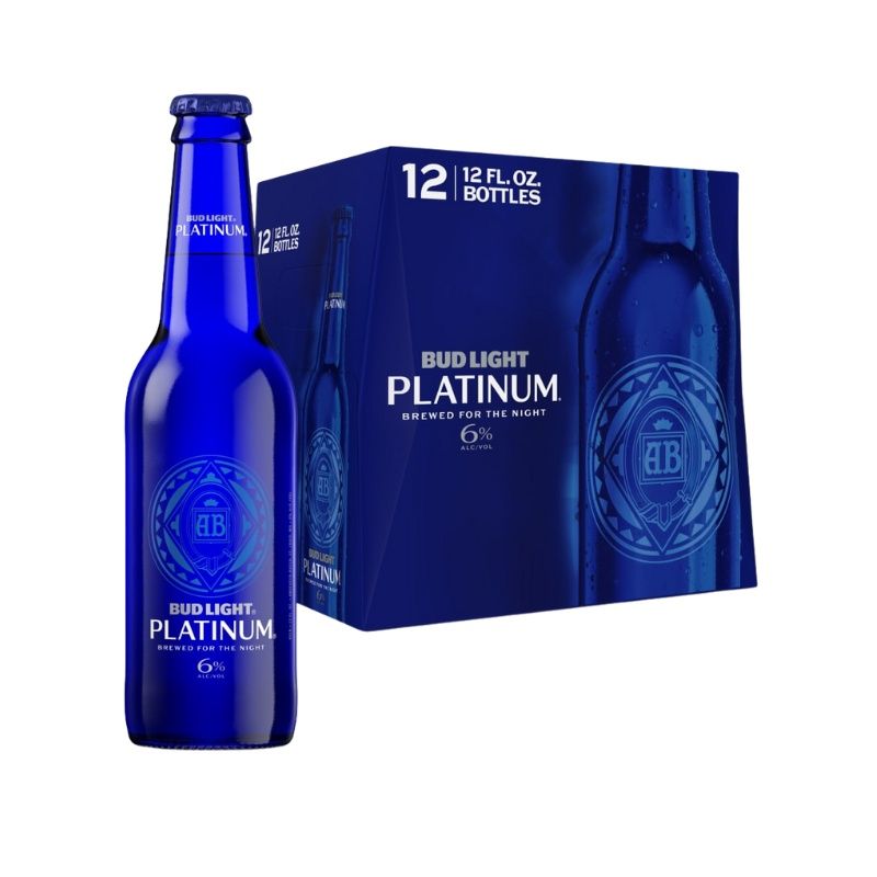 BUD LIGHT PLATINUM 12 Pack 12 oz Btl